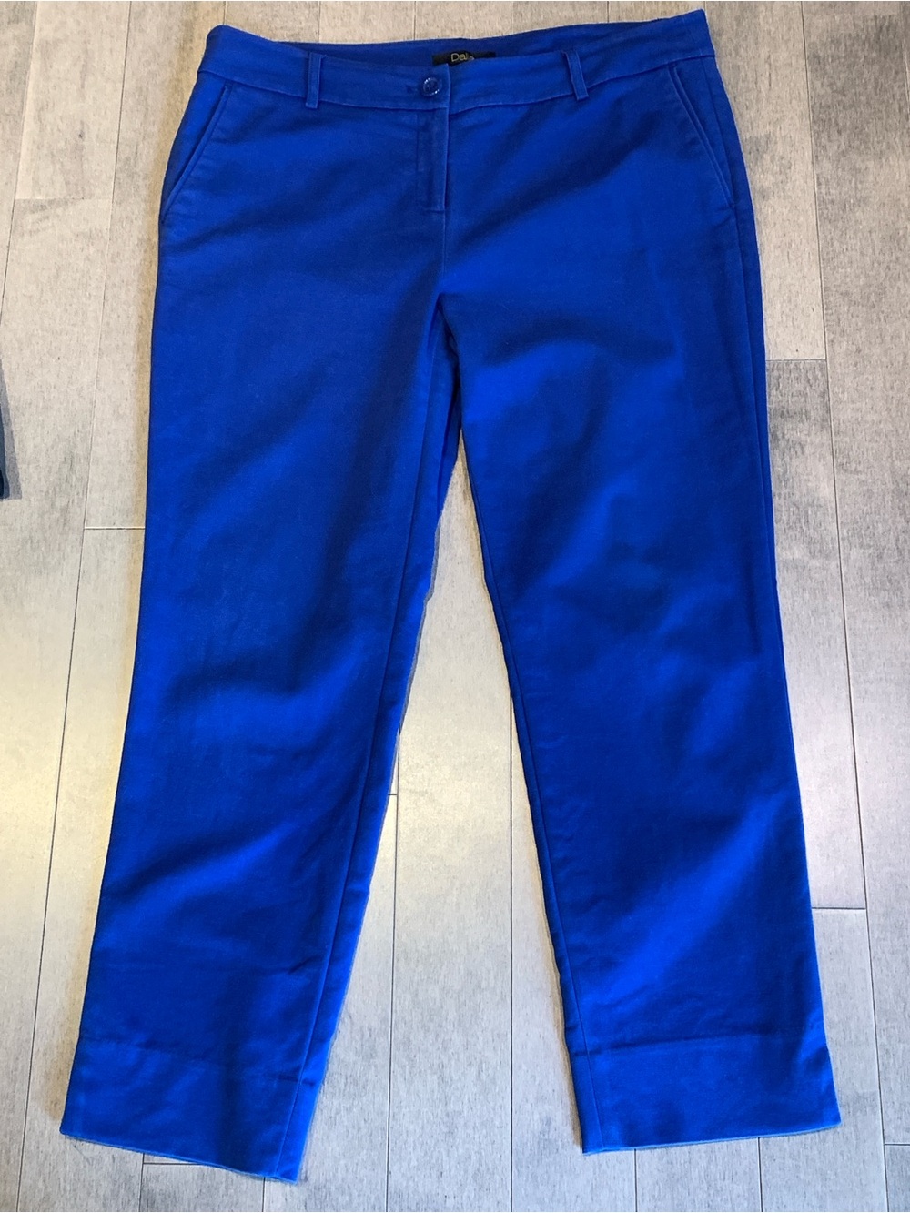 Dalia Royal Blue Cropped Straight Leg Pants Size 10 - Picture 4 of 15